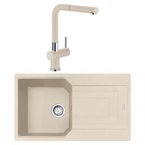 Franke UBG 611-86 Granit Avena Evye, Active Plus Doccia Avena Armatür - Franke
