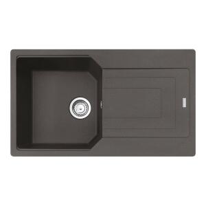 Franke UBG 611-86 Granit Slate Grey Evye, Active Plus Doccia Krom Armatür - 2
