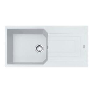 Franke Urban UBG 611-100 Granit Evye, Bianco (beyaz), Tek hazne, Damlalıklı, 100x50 cm - 1