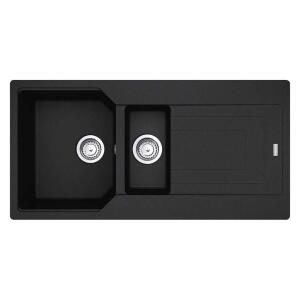 Franke Urban UBG 651-100 Granit Evye, 1,5 Hazne, Nero, 100x50 cm - Franke