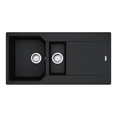 Franke Urban UBG 651-100 Granit Nero Evye, Active Plus Doccia Nero Armatür - 2