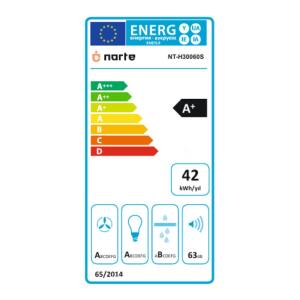 Narte H30060S Sessiz Davlumbaz, Gri Renk, 60 cm - 5