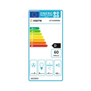 Narte H20090BX, Duvar Tipi Davlumbaz, Siyah, 90 cm - 4
