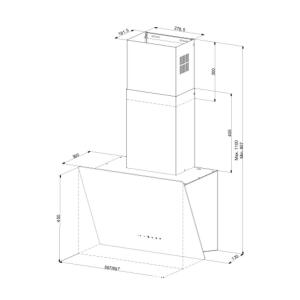 Narte H30060S Davlumbaz, PlasmaMade Hava Temizleme Filtreli, Gri, 60cm - 4
