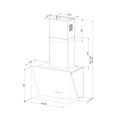 Narte H30090S Sessiz Davlumbaz, Gri Renk, 90 cm - 3