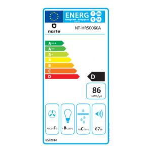 Narte HR50060A Duvar Tipi Rustik Davlumbaz, Antrasit Renk, 60 cm Retro - 2