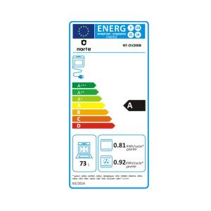 Narte OV200B, Ankastre Fırın, Siyah Renk, Cam, 60 cm - 2