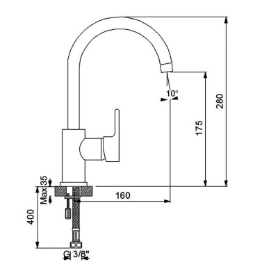 Newarc 832581 Premium Dönerli Lavabo Bataryası - 2