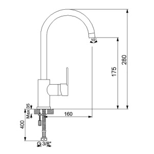 Newarc 971731 Domino Dönerli Lavabo Bataryası - 2