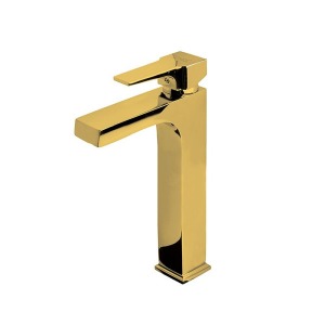 Newarc Aqua Çanak Tipi Lavabo Bataryası, Altın - Newarc