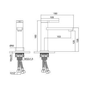 Newarc BOLD MAT ALTIN Lavobo Bataryası - 2