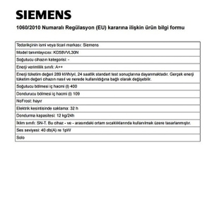 Siemens KD58VVL30N Buzdolabı - 7