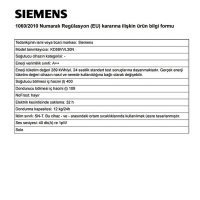 Siemens KD58VVL30N Buzdolabı - 7