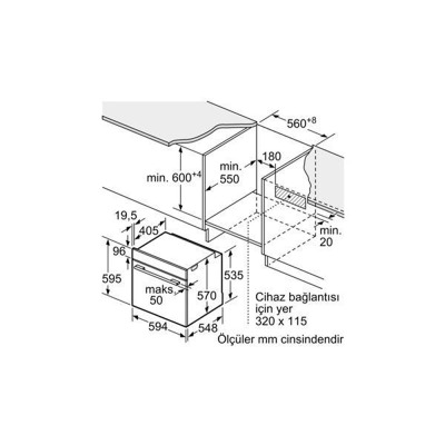 Siemens HR538ABS1 Ankastre Fırın, Siyah - 5