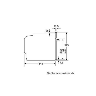 Siemens HR538ABS1 Ankastre Fırın, Siyah - 6