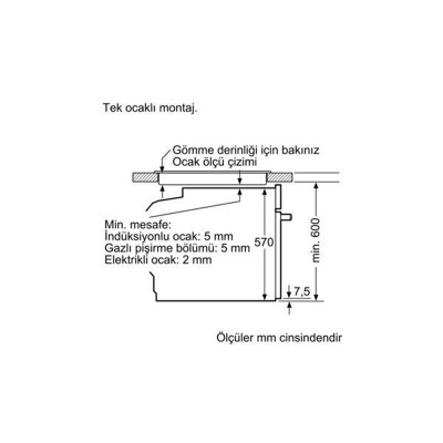 Siemens HR538ABS1 Ankastre Fırın, Siyah - 7