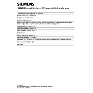 Siemens KI82LAF30N Ankastre Buzdolabı, Beyaz, Tek Kapılı - 3