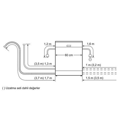 Siemens SN235I00NT Bulaşık Makinesi, Inox, Çatal Bıçak çekmeceli - 7