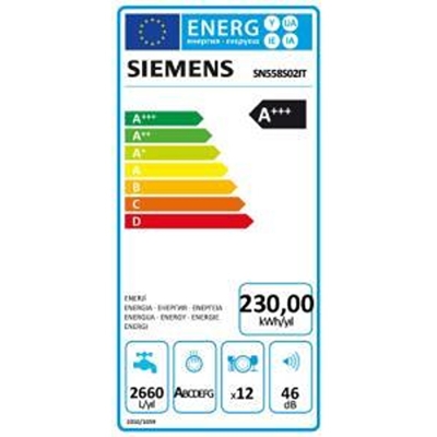Siemens SN558S02IT Ankastre Bulaşık Makinesi - 7