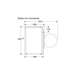 Siemens WT45W41STR Kurutma Makinesi, 8 kg, Silver - 5