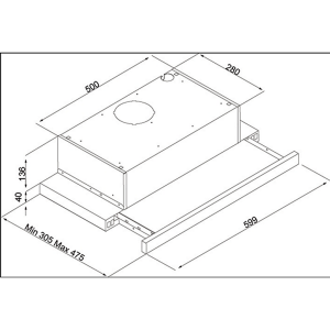Silverline 1151 Sürgülü Aspiratör, 60 cm, Inox - 2