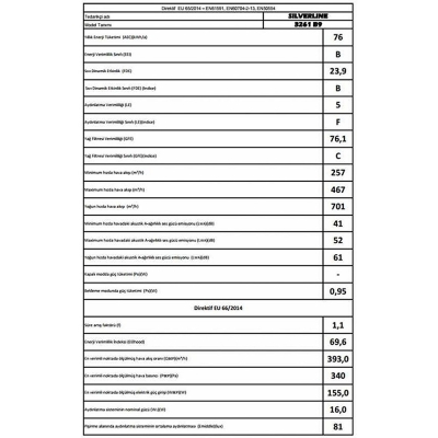 Silverline 3261 Andromeda Davlumbaz, 90 cm, Siyah - 4