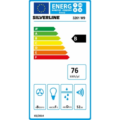 Silverline 3261 Andromeda Davlumbaz, 90 cm, Beyaz - 3