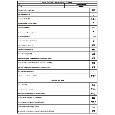 Silverline Armonia 3410 Davlumbaz, 60 cm, Tezgaha Montaj, Inox Siyah - 5