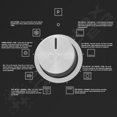 Silverline BO6504B01 Ankastre Fırın, Siyah - 2