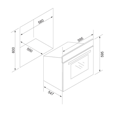 Silverline BO6505X01 Ankastre Fırın, Inox - 2