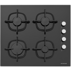 Silverline CS5343B01 Ankastre Cam Ocak, 60 cm, Siyah - Silverline
