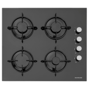 Silverline CS5349B01 Ankastre Cam Ocak, 60 cm, Siyah - Silverline