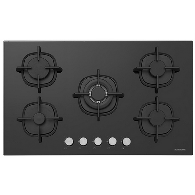 Silverline CS5363B01 Ankastre Cam Ocak, 90 cm, Siyah - 1