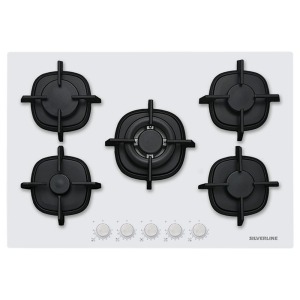 Silverline CS5426W01 Ankastre Cam Ocak, 75 cm, Beyaz - Silverline
