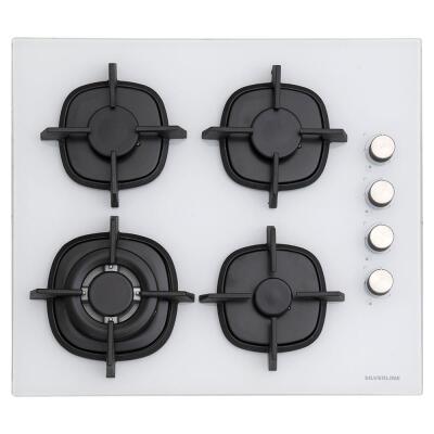 Silverline CS5429W01 Ankastre Cam Ocak, 60 cm, Beyaz - 1