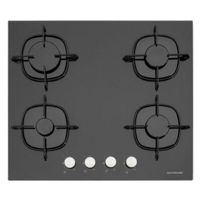 Silverline CS5436B01 Ankastre Ocak, 60 cm, Siyah - 1