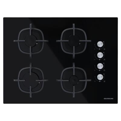 Silverline CS5610B01 Ankastre Cam Ocak, 70 cm, Siyah - 1