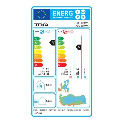 Teka ACI 109 WH 9000 BTU Duvar Tipi Klima, ACO 109 WH Dış Ünite dahil - 4