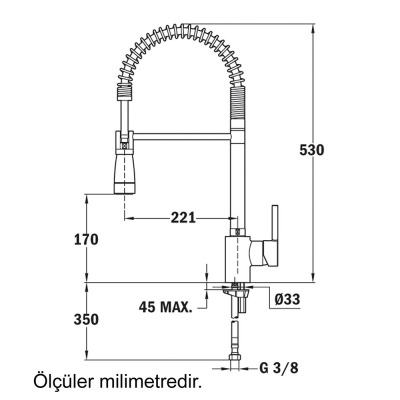 Teka ARK 939 Armatür, Spiralli, Krom - 2