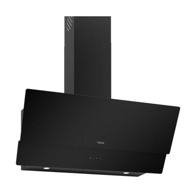 Teka ATV 90 Duvara Monte Eğimli Davlumbaz, Siyah Cam, 90 cm, 400 m3, Dokunmatik panel - 1