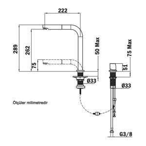 Teka AUK 983 Mutfak Armatürü, Krom, Pencere Önü - 2