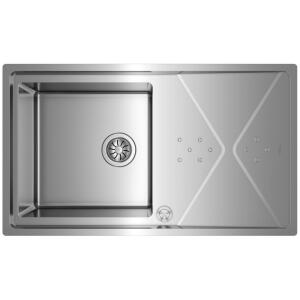 Teka BROOKLYN 50 M-XP Çelik Evye, Parlak Yüzey, Tezgah Üstü, 86x50 cm - Teka