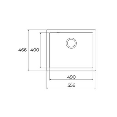 Teka CAVE 49.50 B-TQ Granit Evye, Beyaz Renk, Tezgah Altı, 55x46 cm - 3