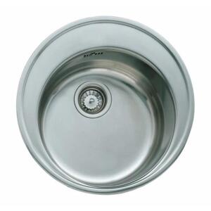 Teka CENTROVAL Çelik Evye, Parlak Yüzey, Tezgah Üstü, 51x51 cm - 1