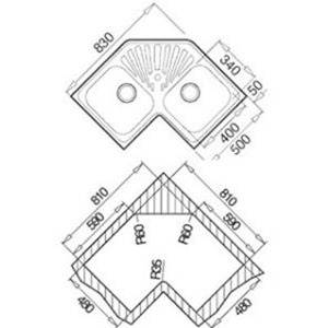 Teka Classic Angular 2B Köşe Evye - 2