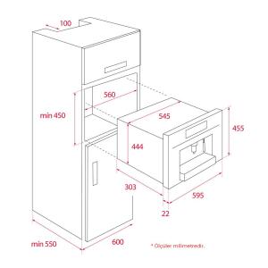 Teka CLC 835 MC BK-SS Kapsüllü Ankastre Kahve Makinası, 19 bar - 3