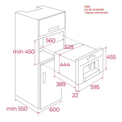 Teka CLC 85-G1 GM BM Infinity G1 Ankastre Kahve Makinesi, Mat Siyah - 3