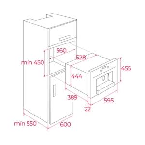 Teka CLC 855 GM ST Ankastre Kahve Makinesi, Stone Grey, 30 Farklı Pişirme Özelliği - 4