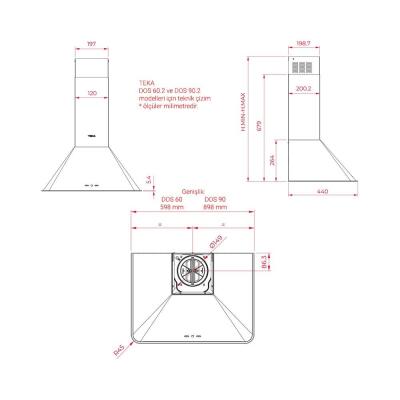 Teka Country DOS 60.2 VN Davlumbaz, 60 cm, Vanilya, Bej, Rustik, Retro - 2