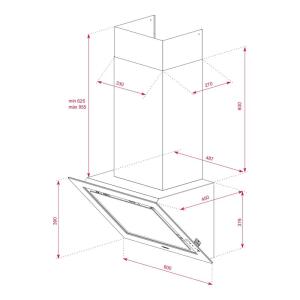 Teka DLV 68660 BK TOS Davlumbaz, Siyah Renk, 60 cm - 4